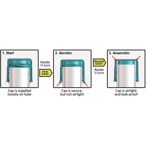 DuoClick™ Two Position Screw-Cap Culture Tubes