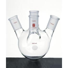 Flask, Round Bottom, Four Neck, Angled