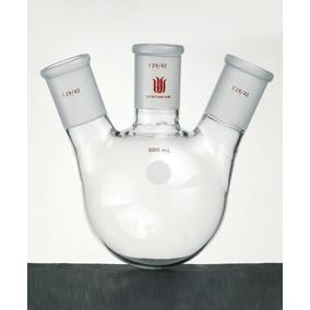 Flask, Round Bottom, Three Neck, Angled