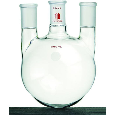 Flask, Round Bottom, Three Neck, Vertical