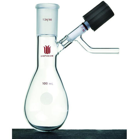 Flask, Modified Schlenk Tube, High Vacuum Valve