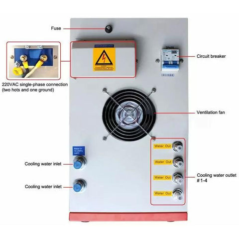 Compact Induction Heater, High-Frequency, 10kW, 100-500KHz