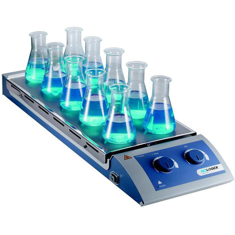Scilogex SCI120-HS 10-Place Analog Magnetic Hotplate Stirrer