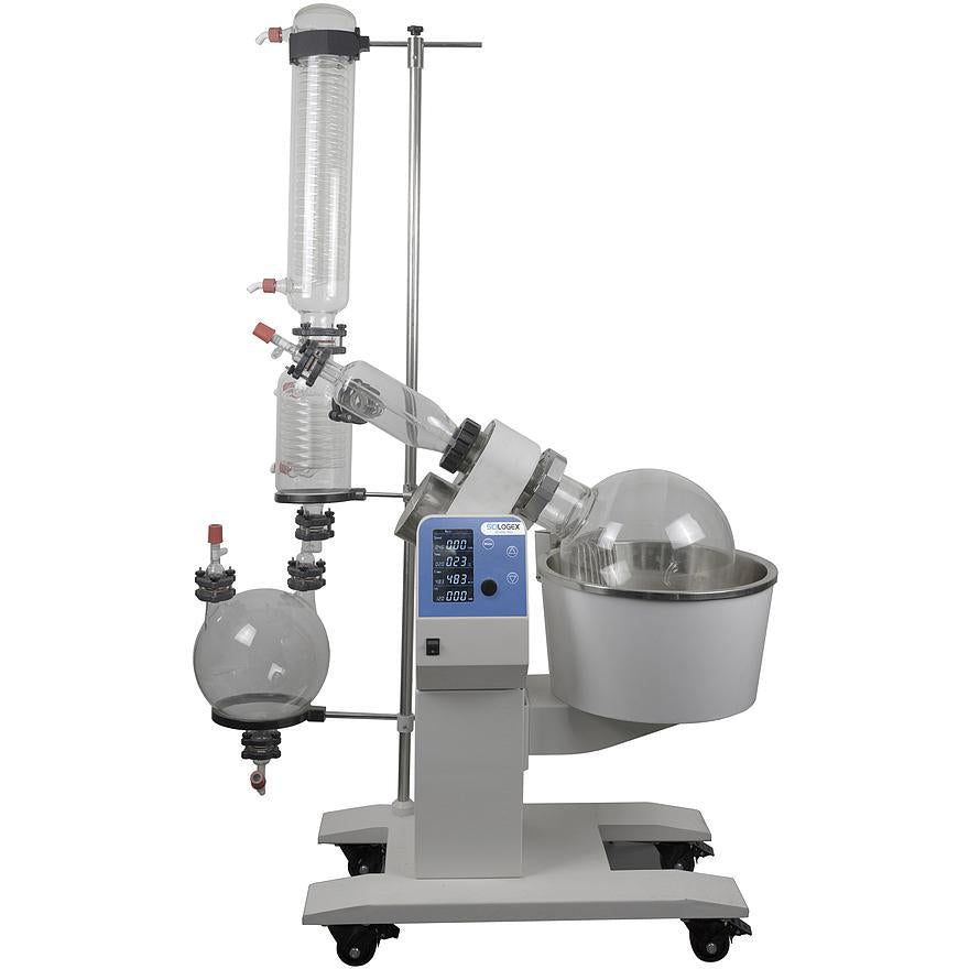 Scilogex SCI20L-Pro 20L Rotary Evaporator, Vertical Coiled Condenser, Motorized Lift