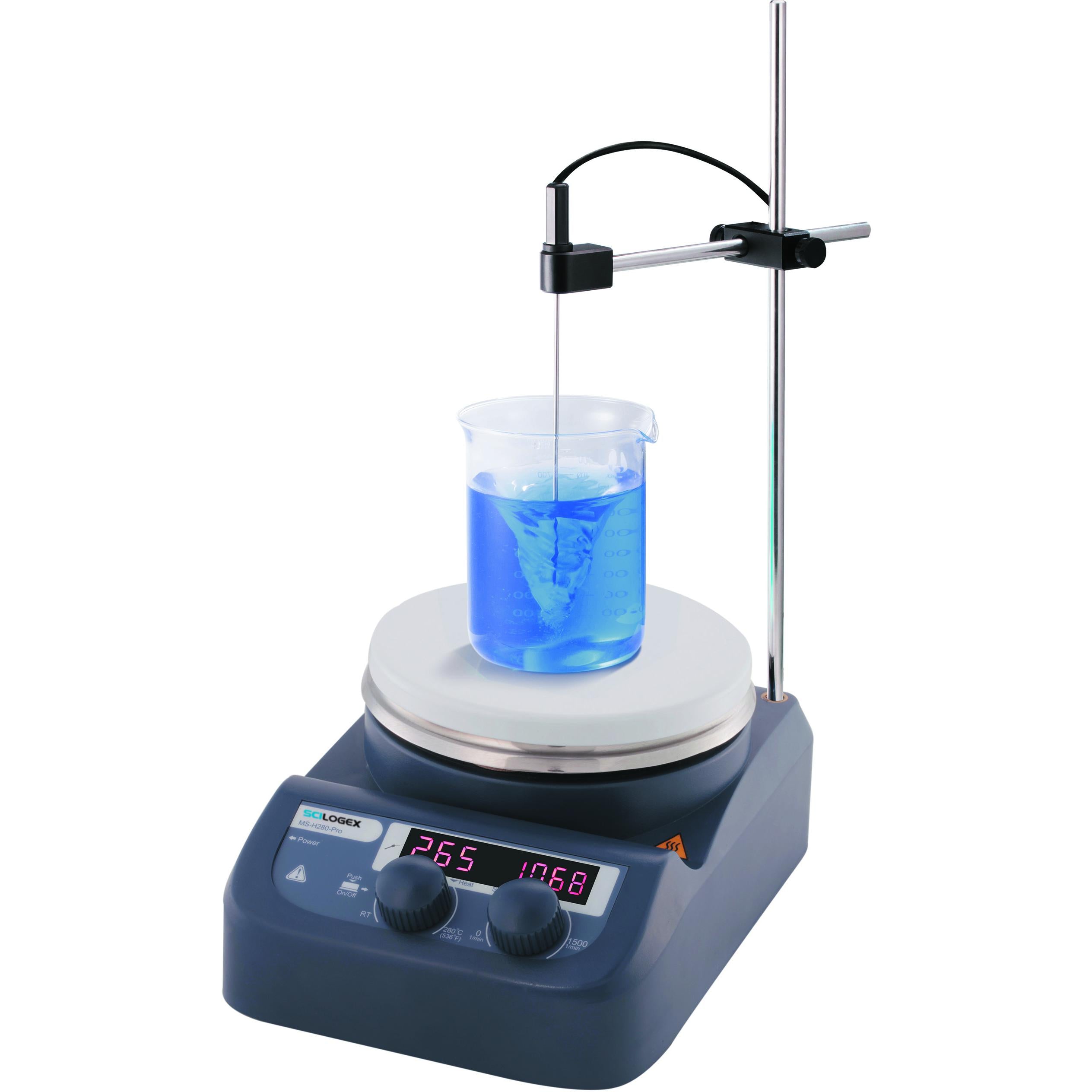 Scilogex MS-H280-Pro Circular-top LED Digital Hotplate Stirrer Bundle