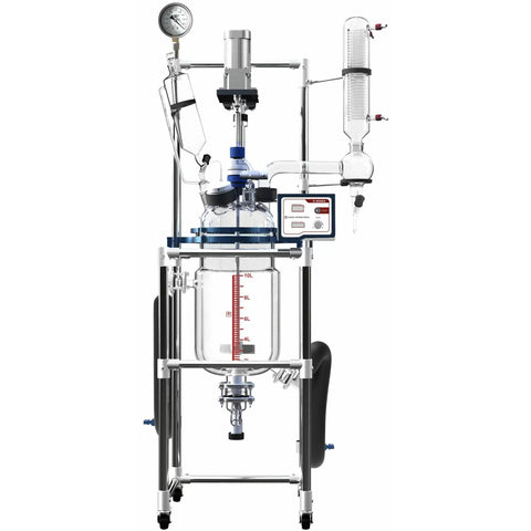 Ai 10L R Series Single Or Dual Jacketed Glass Reactor