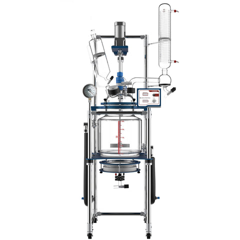 Ai R Series Single Or Dual Jacketed Glass Filter Reactor Systems, 20 Liter