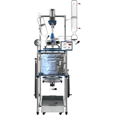 Ai R Series Single Or Dual Jacketed Glass Filter Reactor Systems, 20 Liter