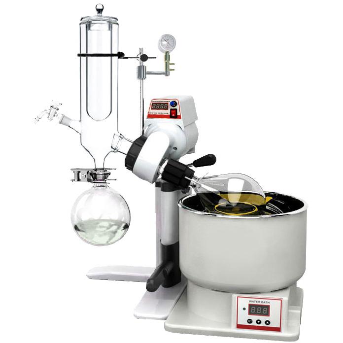 Ai SolventVap 2L Rotary Evaporator, Vertical Dry-Ice Condenser, Manual Lift