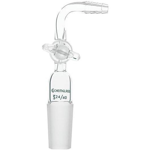 Adapters, Flow Control, Glass Stopcock, 90°
