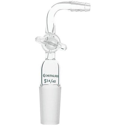 Adapters, Flow Control, Glass Stopcock, 90°