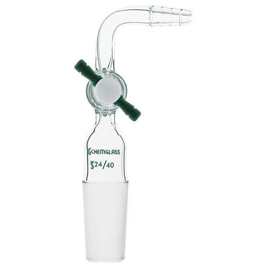 Adapters, Flow Control, PTFE Stopcock, 90°, Inner Joint