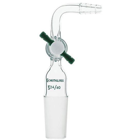 Adapters, Flow Control, PTFE Stopcock, 90°, Inner Joint