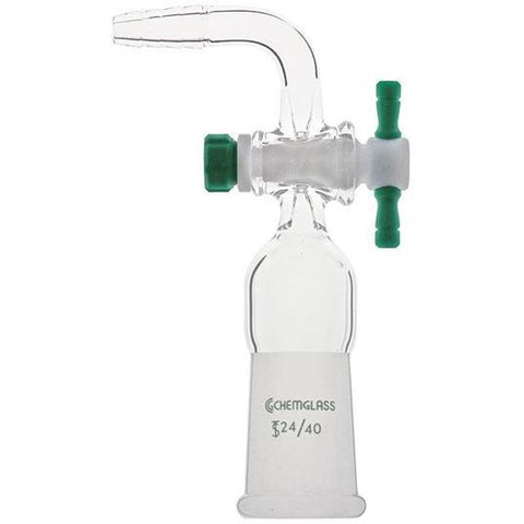 Adapter, Flow Control, PTFE Stopcock, 90°, Outer Joint