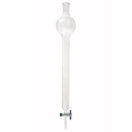Columns, Chromatography, Standard Taper Joints, with Reservoirs, PTFE Stopcocks
