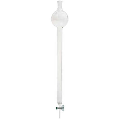 Columns, Chromatography, Standard Taper Joints, with Reservoirs, PTFE Stopcocks, Fritted Discs