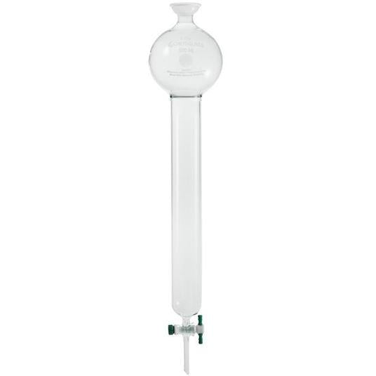 Columns, Chromatography, Spherical Joints, with Reservoirs, PTFE Stopcocks
