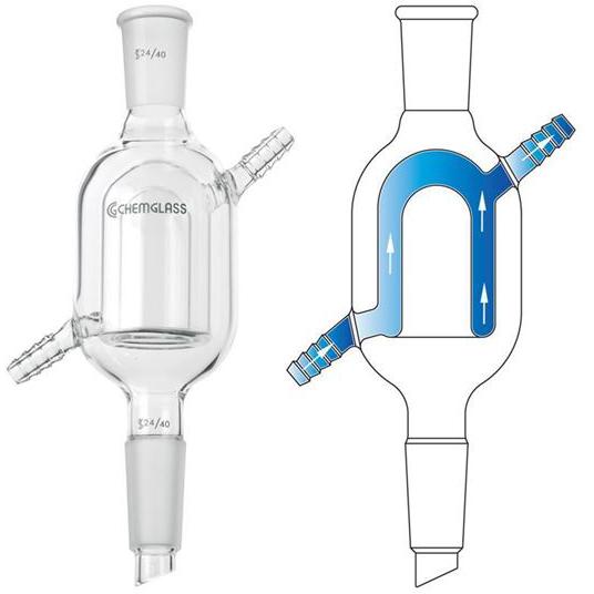 Condensers, Reflux, Compact, Double Wall, High Efficiency