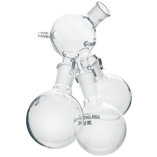 Distillation Receivers, Three, 45° Apart