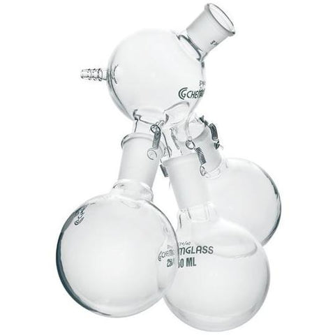 Distillation Receivers, Three, 45° Apart