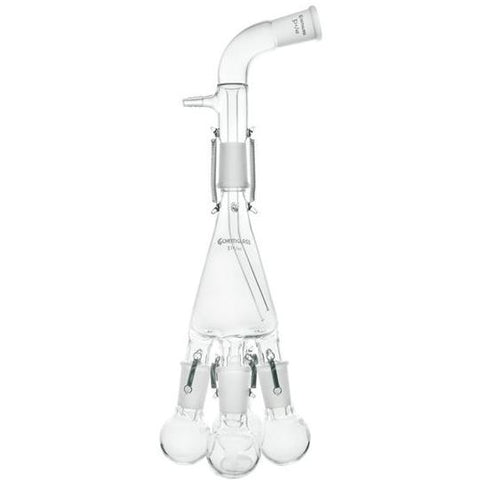 Distillation Receivers, Four Flasks, 105° Top Joint