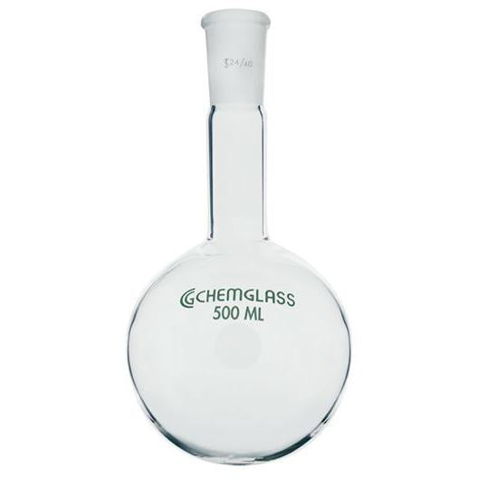 Flasks, Heavy Wall, Round Bottom, Long Necks