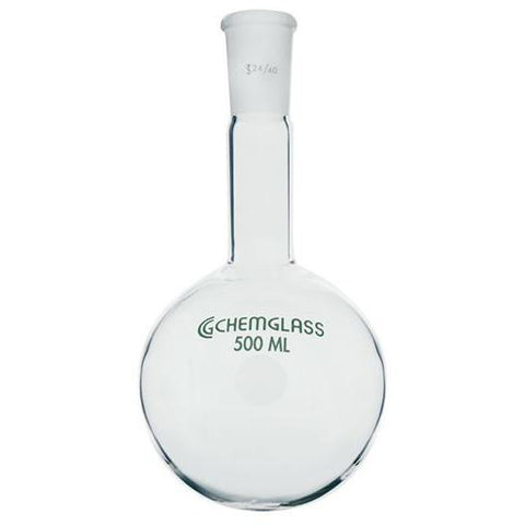 Flasks, Heavy Wall, Round Bottom, Long Necks