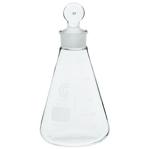 Erlenmeyer Flasks with Stopper Tops