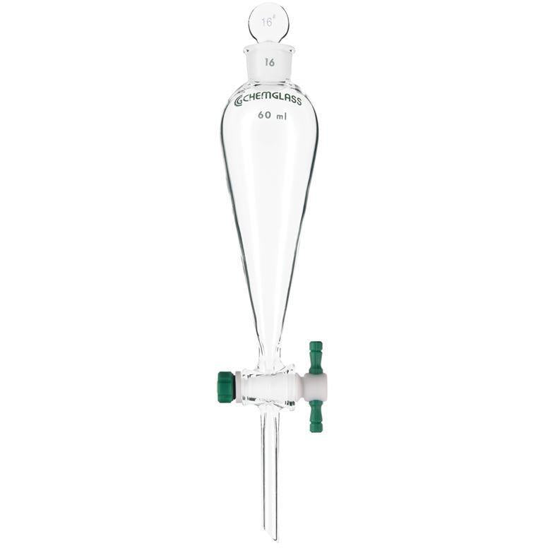 Funnels, Separatory, Squibb, PTFE Stopcocks