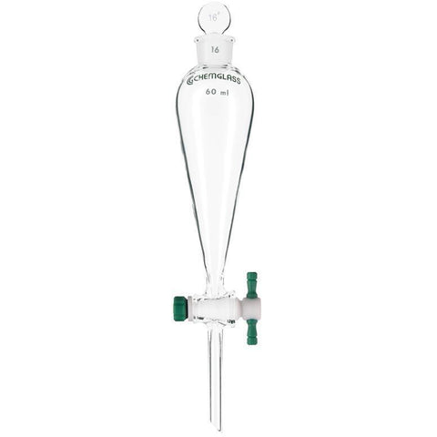 Funnels, Separatory, Squibb, PTFE Stopcocks