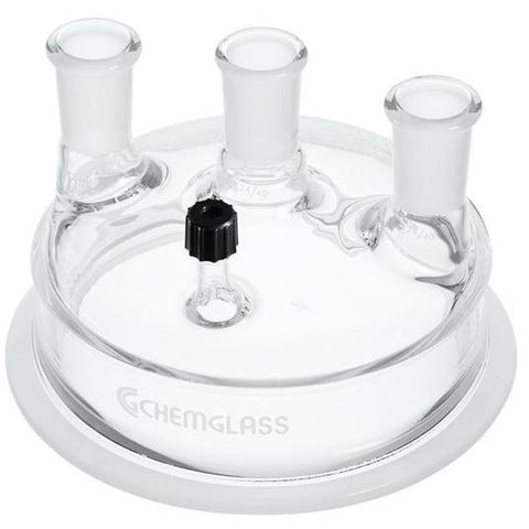 Reaction Vessel Lids, 4-Necks, Threaded Connector
