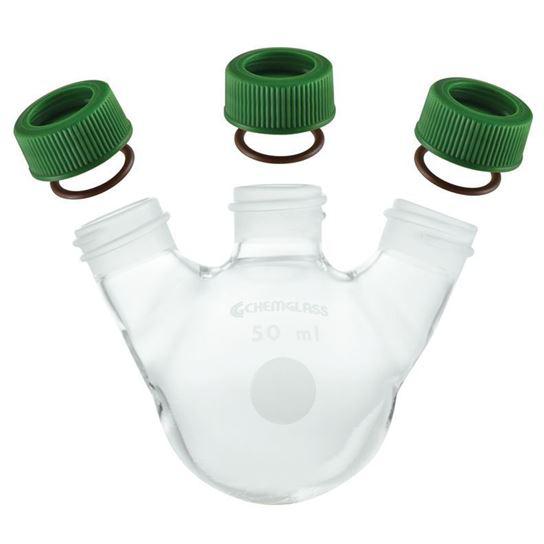 Round Bottom Flasks, 3-Necks, Minum-Ware