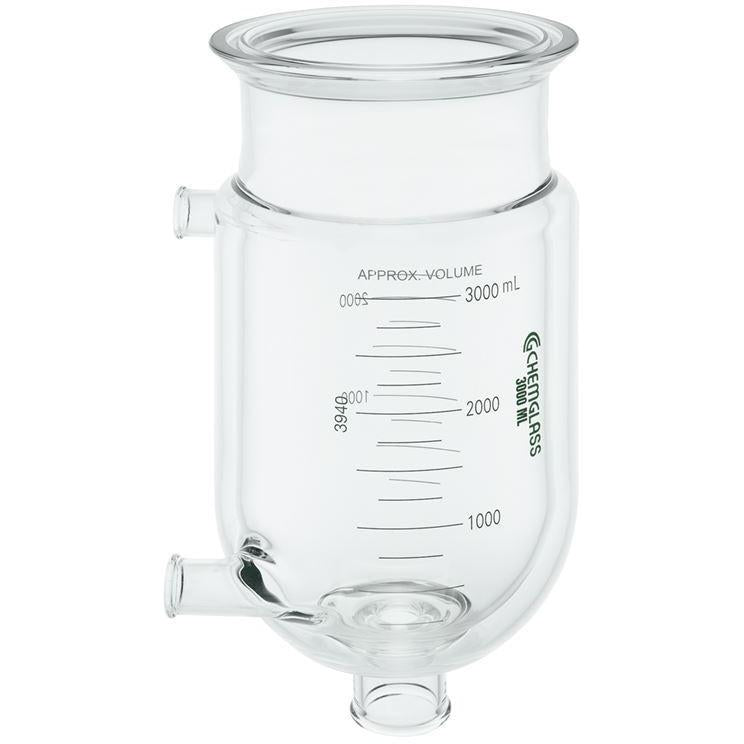 Reaction Vessels, Jacketed, Benchtop, Detachable Drain Valves