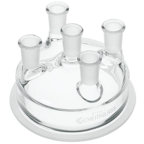Reaction Vessel Lids, 5-Necks, Vertical