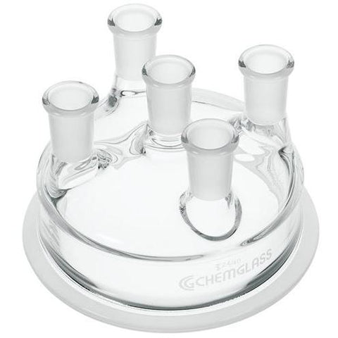 Reaction Vessel Lids, 5-Necks, Vertical