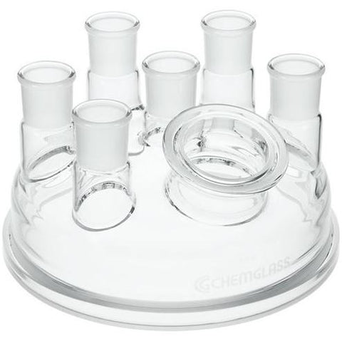 Reaction Vessel Lid, 7-Necks, 300mm Flange