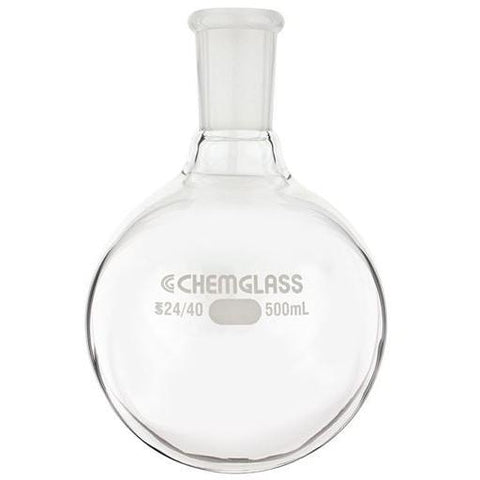 Round Bottom Flasks, Heavy Wall, 1-Neck, 500mL to 1L