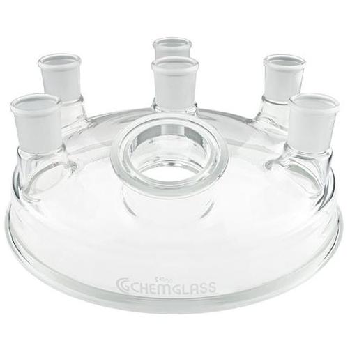 Reaction Vessel Lid, 7-Necks, 400mm Flange