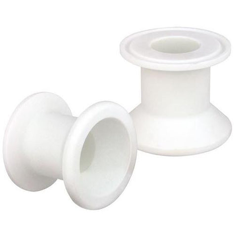 Adapters, Sanitary, 3" Drain, Reactor, Lower Outlet, 1.5" Beaded Pipe, PTFE, Tri-Clamp