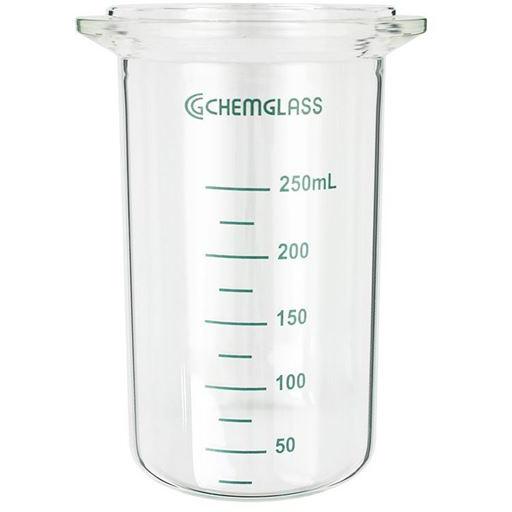 Reaction Vessel, Dish Bottoms, 250mL, Equivalent to Mettler OptiMax 1001