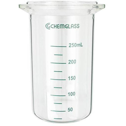 Reaction Vessel, Dish Bottoms, 250mL, Equivalent to Mettler OptiMax 1001
