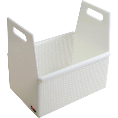 146814, Basket Dip Rect Side Hand, HDPE 12x8x6"