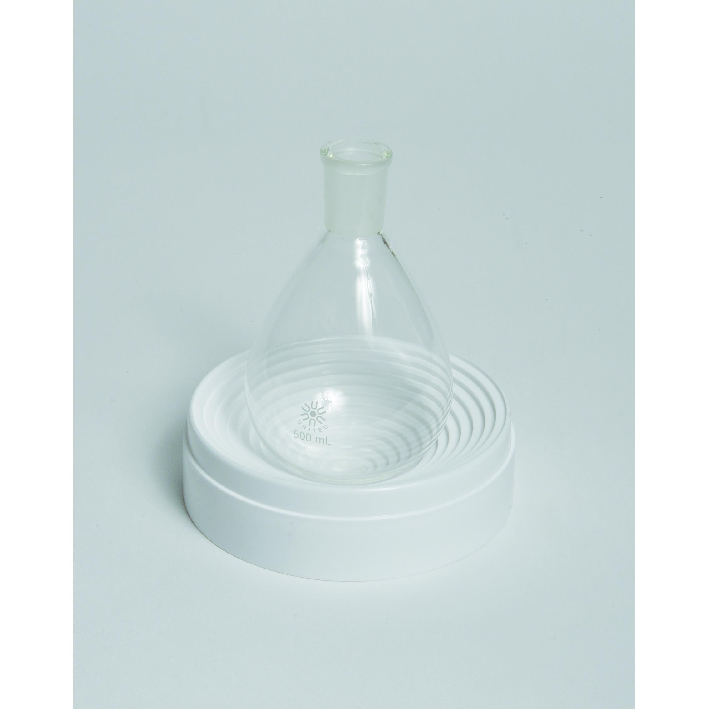Recovery Flasks, Pear Shaped, Borosilicate Glass