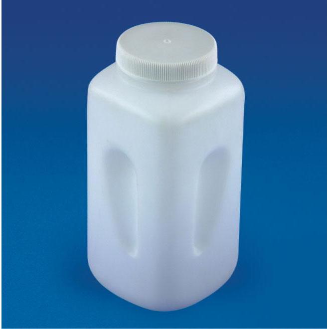 Bottle, Square, Wide Mouth, PP