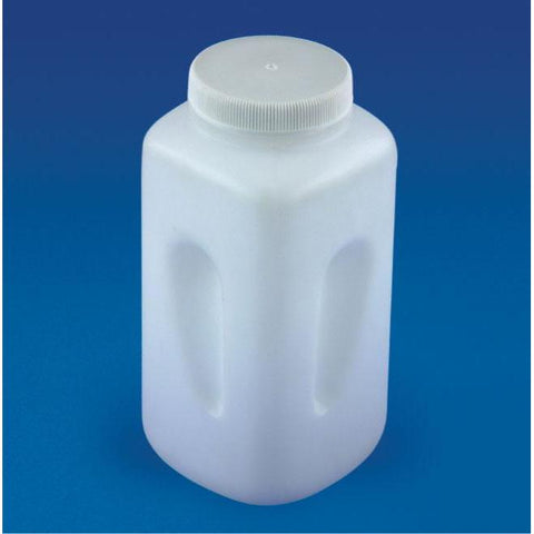 Bottle, Square, Wide Mouth, PP