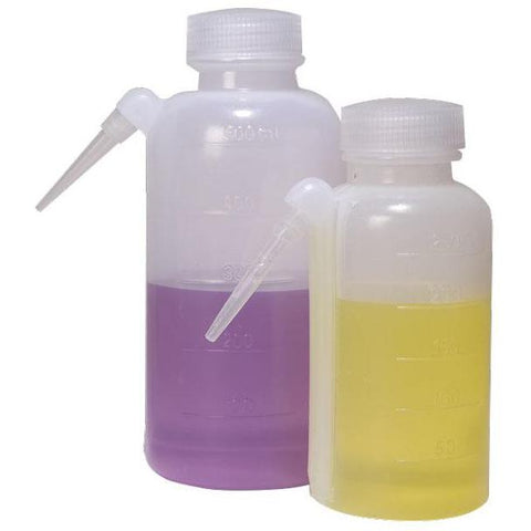 Wash Bottles, Unitary, LDPE