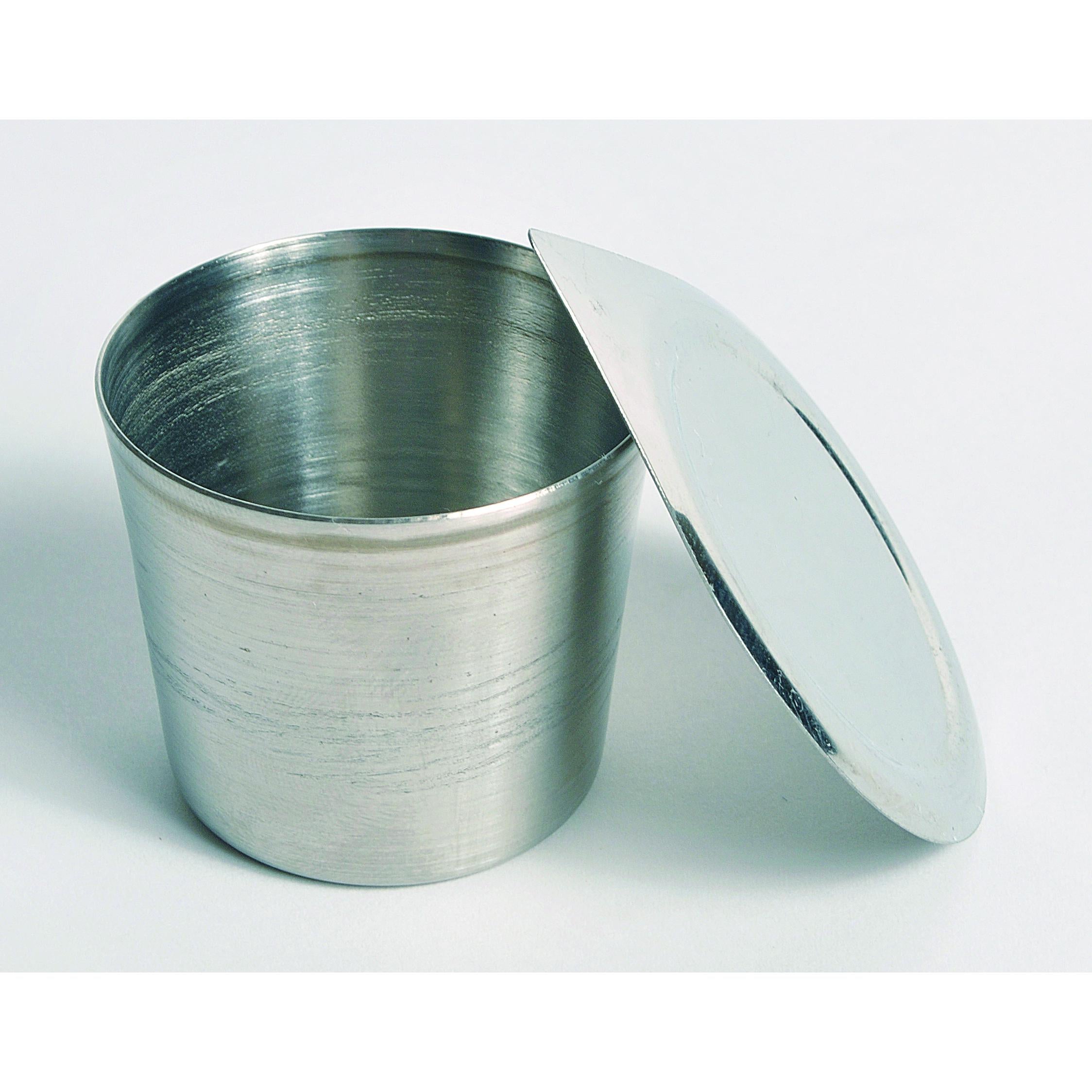 Crucibles with Lid, Stainless Steel