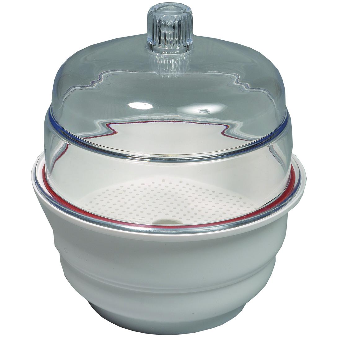 Desiccators, Non-Vacuum, White Base, PP/PC
