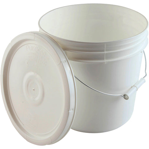 413045, Pail w Gasket Covers, HDPE 2.75gal