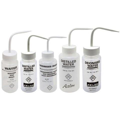 Azlon WM Printed Water Wash Bottle, LDPE